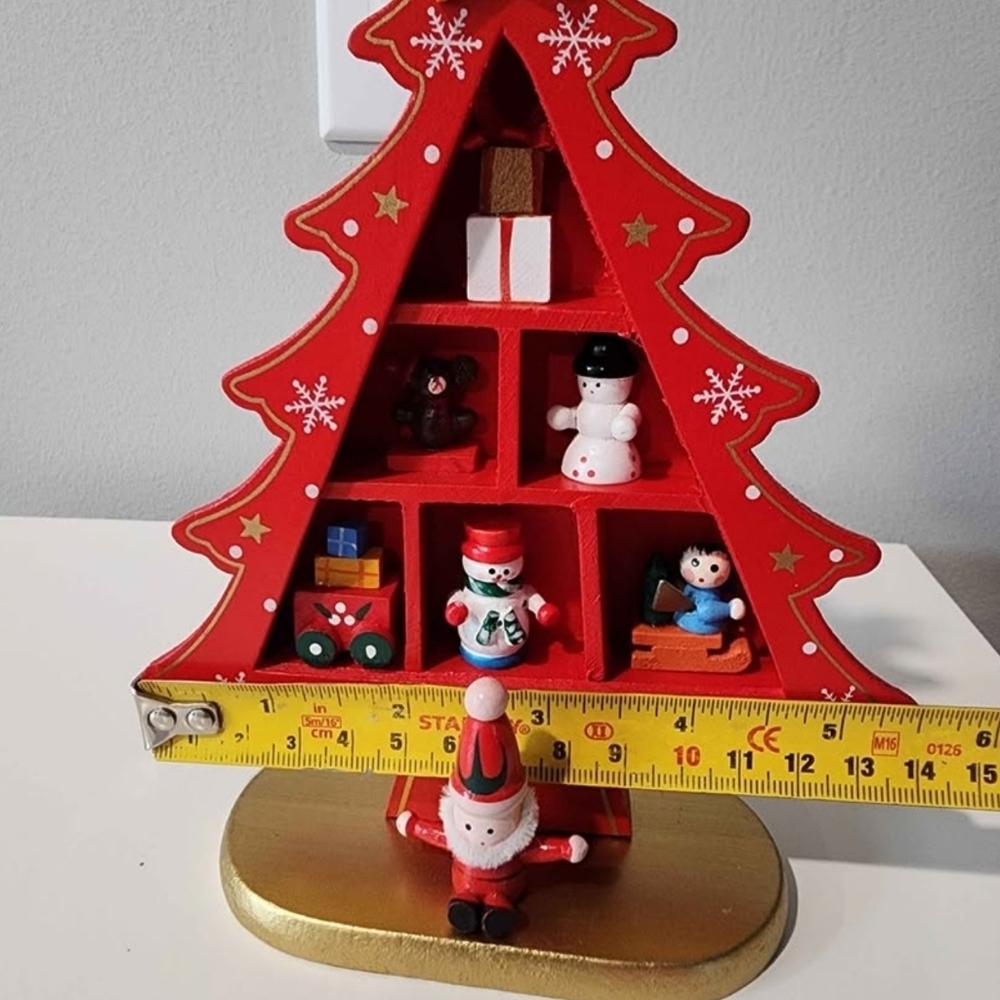Vintage mini wooden Santa's toy workshop decor Brand New In Box - Picture 8 of 11